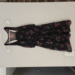 Eyeshadow Black Dress Floral Pattern Women's Medium